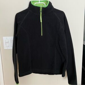Black and Green Men's  FleeceSweatshirt streetwear